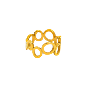 Maria Circle Ring – 18K Gold Plated